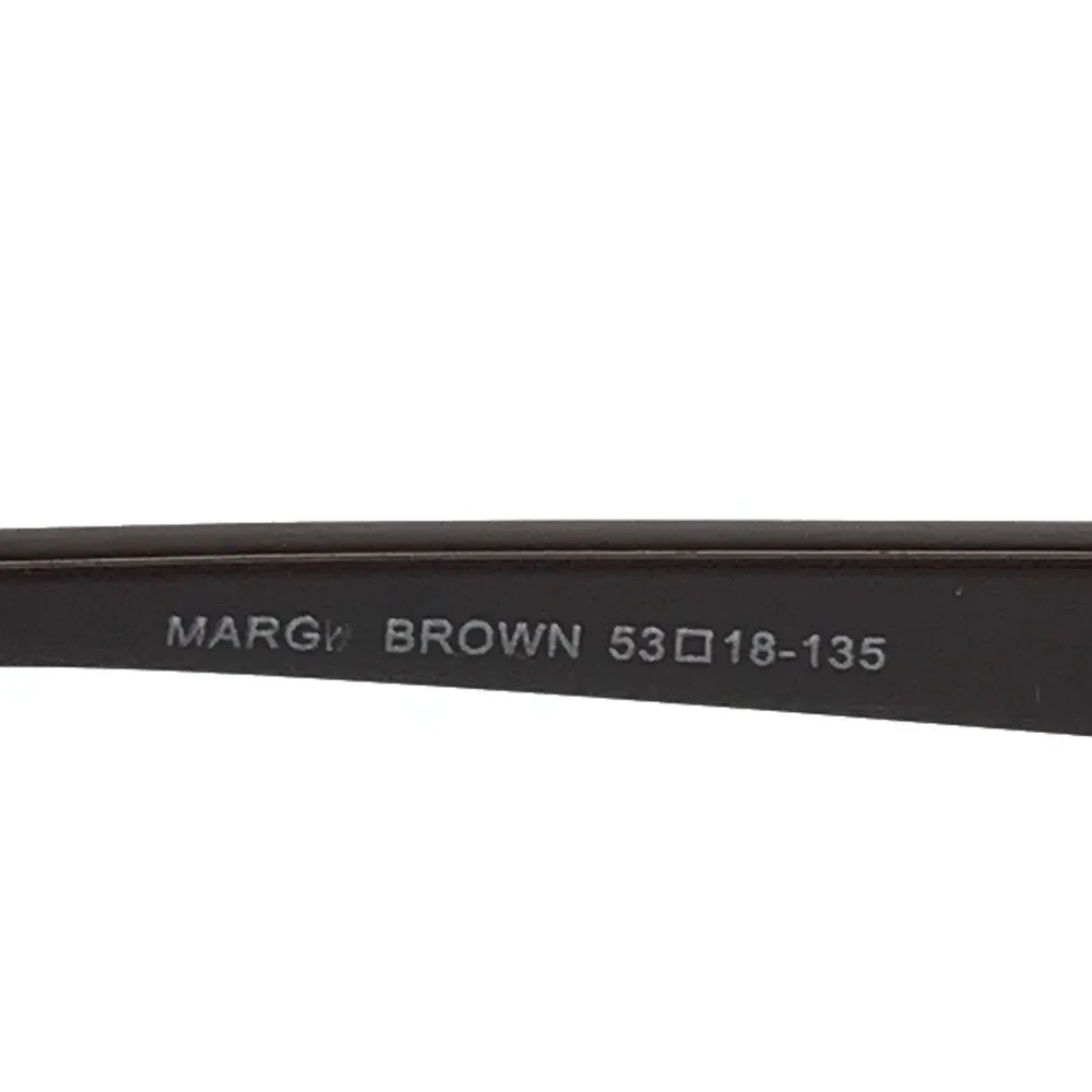 Affordable Designs Eyeglasses Frames MARGE BROWN Rectangle Wire Rim 53-18-135